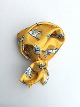 Yellow Horse Racing Silk Pocket Square