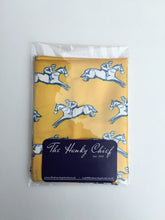 Yellow Horse Racing Silk Pocket Square