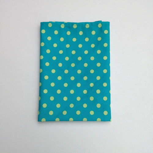 Green Polkadot Cotton Pocket Square