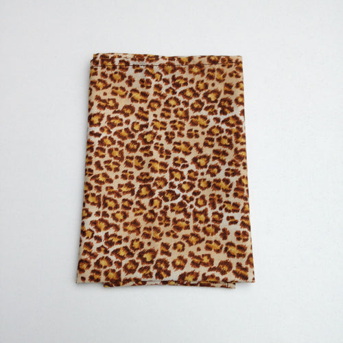 Leopard Print Cotton Pocket Square