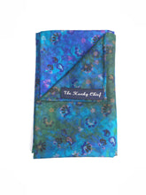 Purple, Green & Blue Silk Pocket Square
