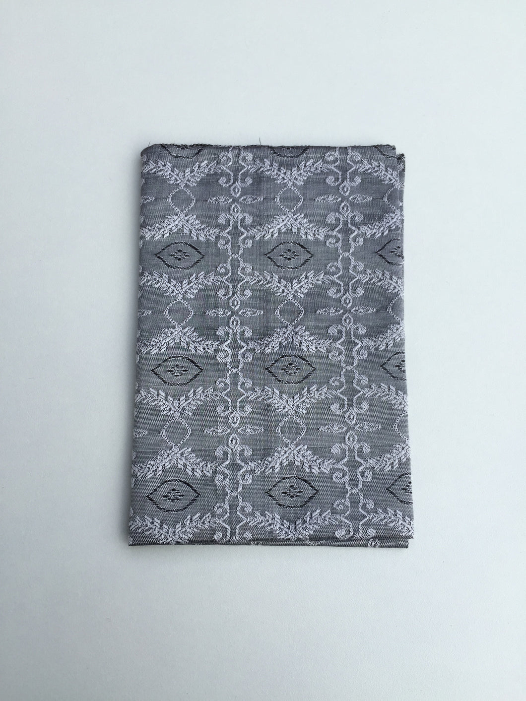 Silver Silk Pocket Sqaure